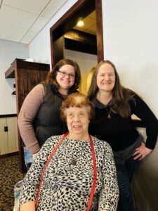 Carol and our guest speakers, Chrissy and her associate